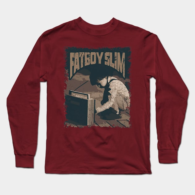 Fatboy Slim Vintage Radio Long Sleeve T-Shirt by K.P.L.D.S.G.N